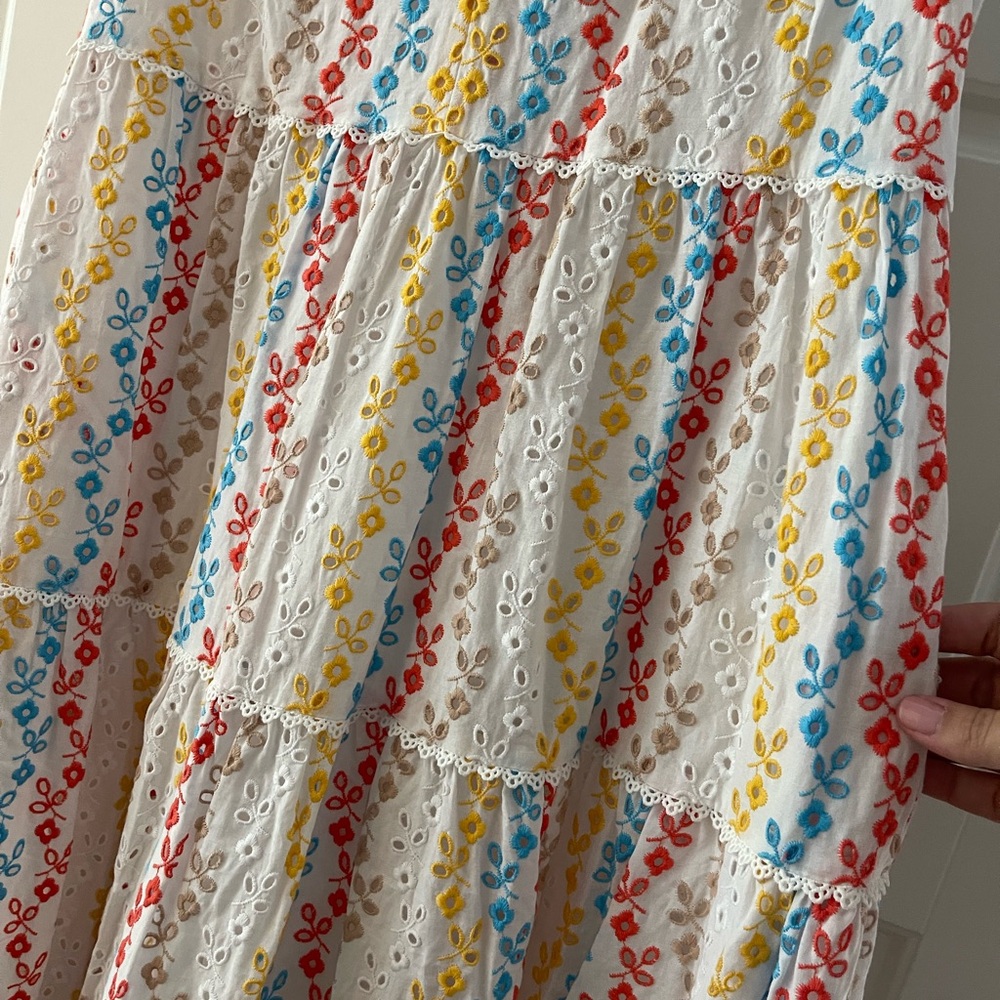 NWT Kimberly Whitman x Antonio Melani  Floral Embroidered Eyelet Dress - Picture 7 of 9